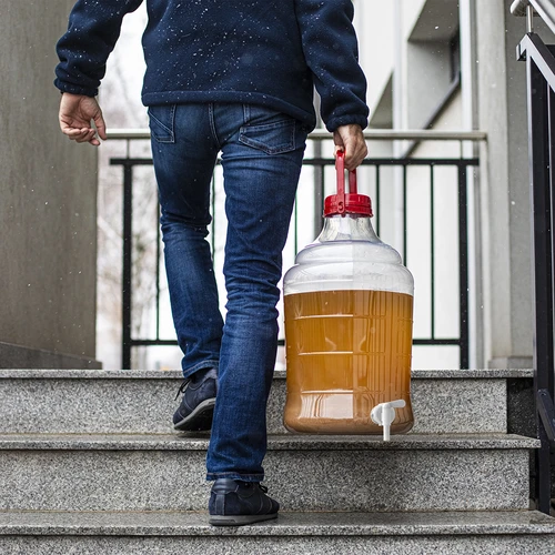 Särkymätön PET Demijohn hanalla ja vesilukolla, 25 litraa - Image 9
