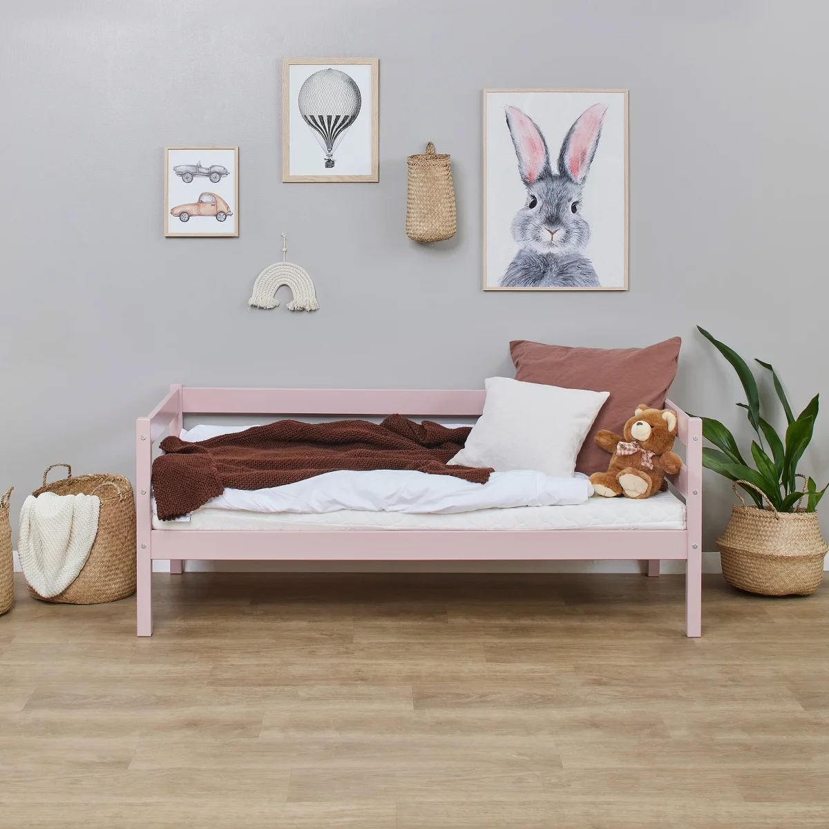 Hoppekids, ECO Comfort, Juniorisänky 70x160 cm, Pale Rose - Image 8