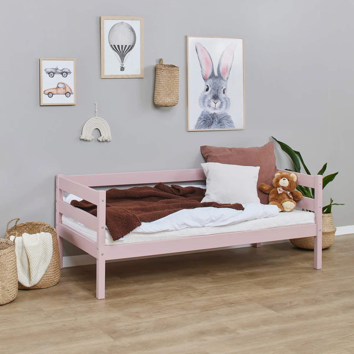 Hoppekids, ECO Comfort, Juniorisänky 70x160 cm, Pale Rose - Image 6