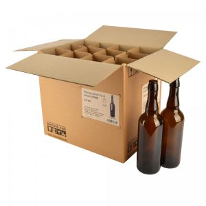Patenttikorkkipullo 0,75l, – 12kpl laatikossa