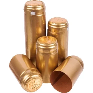 Viinipullon kapsyyli Ø31mm, 25 kpl. Kulta