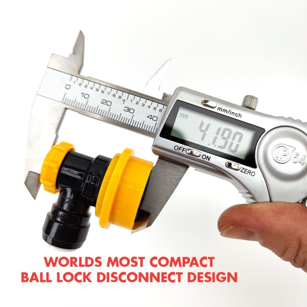 Duotight 9,5mm (3/8″) – Ball Lock liitin nesteelle - Image 8