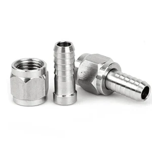 Letkunippa ball lock kierteeseen – Tube Connector, Kierrettävällä mutterilla ja Barb-MFL-irrotus