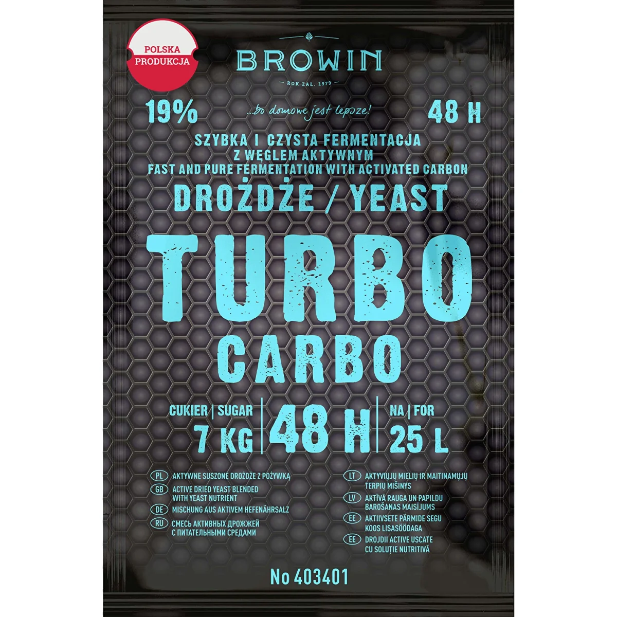 Turbo Carbo 48h Distillers Yeast – 160g