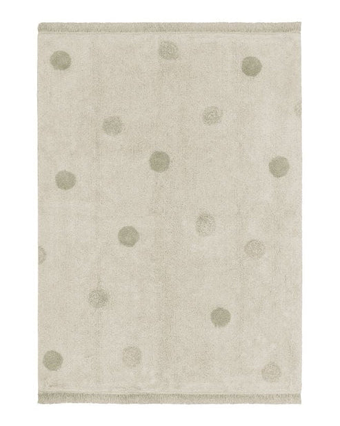 Hippy Dots, Pestävä Matto, Natural Olive - Image 2